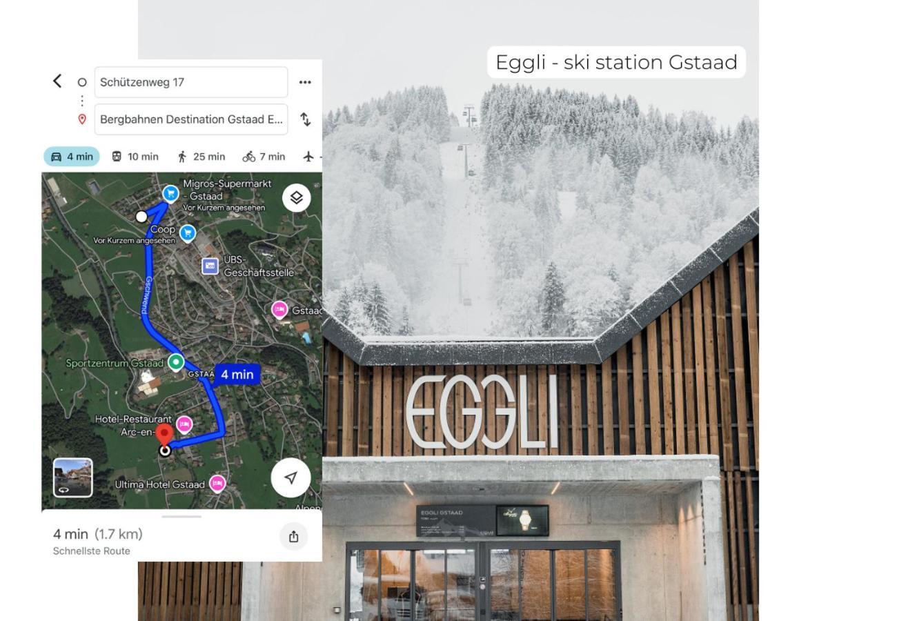 Cozy Place In Gstaad Center Экстерьер фото
